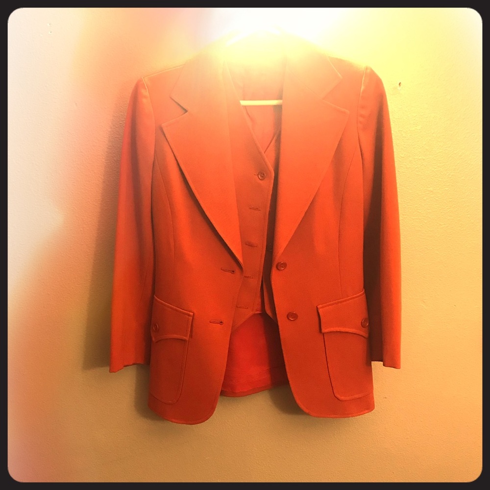 70’s Vintage Matching Blazer & Vest